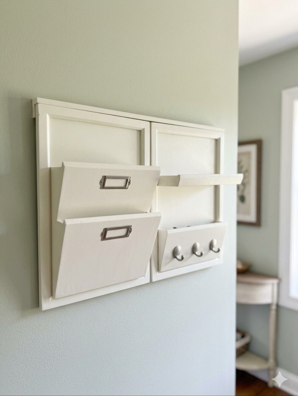 Pottery Barn Daily System Modular Wall Organizer  Off-White/Cream